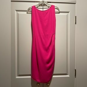 BCBG Pink Silk Wrap Cocktail Dreas